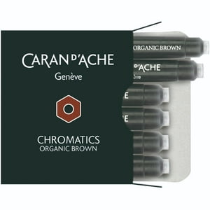 Caran D'Ache - Cartucho De Tinta Caran D Ache Organic Brown 6 Unidades