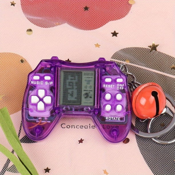 Mini Handheld Game Players Machine, Pocket Game Console, Built-in Games Use For Key Chain Ring Holder Kids Gift