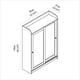 thumbnail image 4 of Buffet Rona Blanco 83x27x116 Cm, 4 of 6