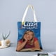 thumbnail image 2 of Lizzie McGuire Bolso de tela con estampado de lienzo para mujer, bolsa de compras reutilizable y estética, con cremallera interior, regalo para mujer,38*45cm., 2 of 6