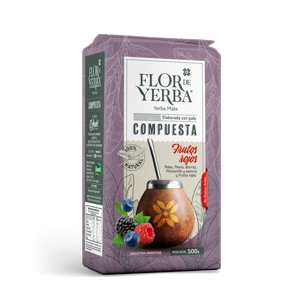 Flor De Yerba Yerba Mate Con Palo Compuesta Frutos Rojos 500 Gr