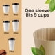 thumbnail image 3 of Coffee Sleeves Homelance, papel kraft corrugado marrón, 500 unidades, 3 of 6