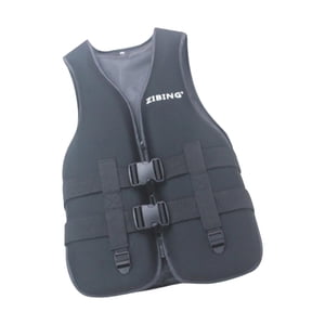 Ioensy - Chaleco Salvavidas Boya De Ayuda Chaleco Salvavidas A La Deriva Ajustable Para Kayak Canotaje Surf Negro M