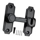 thumbnail image 4 of Cerradura Para Puerta De Granero, Portátil, Elegante, Con Pestillo Abatible Para Puertas Corredizas, Armario De Ba?o, Color Negro, 4 of 5