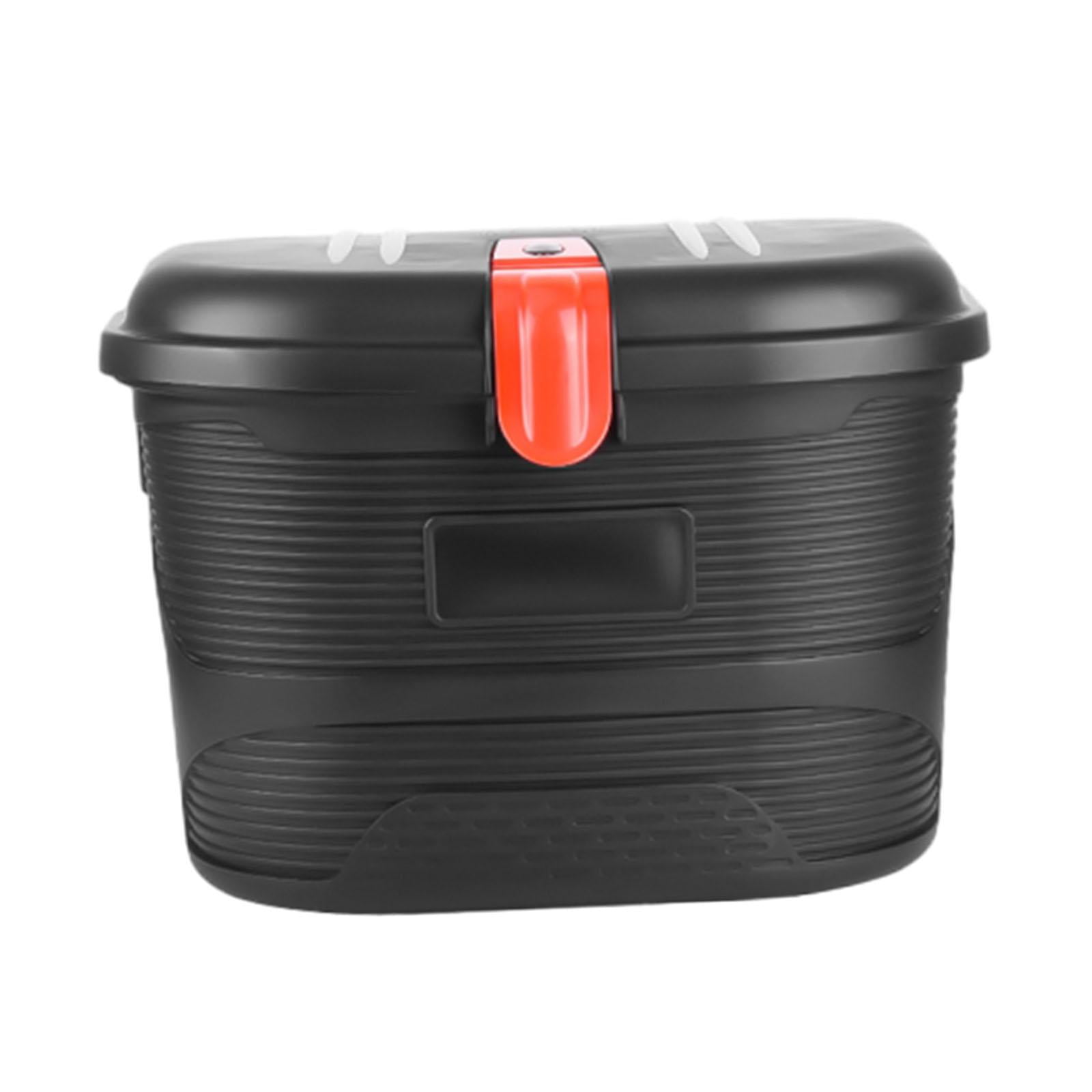 Magideal - Cesta Para Bicicleta Eléctrica, Cesta Para Bicicleta Con Cerradura, Fácil De Instalar, Estante De Carga Portátil Para Bicicleta De Montaña Y Carretera