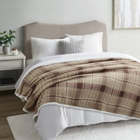 Frazada Andes Chiporro Escoces Cafe 2 Plazas