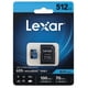 thumbnail image 1 of Tarjeta de Memoria Lexar MicroSD 512GB Clase 10 UHS-I U3 Alta Velocidad con Adaptador Compatible 4K Consolas y Celulares, 1 of 4