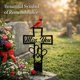 thumbnail image 3 of Placa metal cementerio recuerdo 40x20 cm decoración tumba te extraño corazón simpatía exterior tributo jardín, 3 of 8