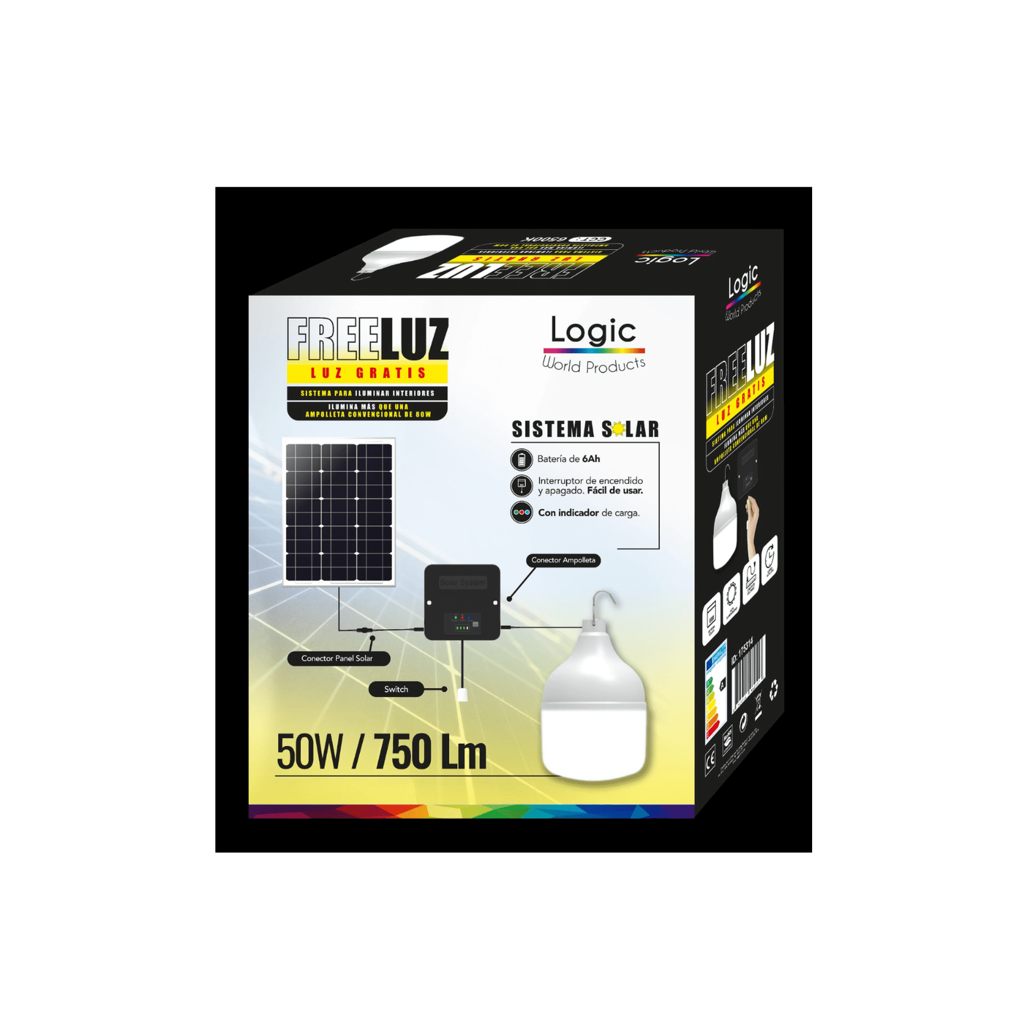 Logic - Ampolleta De Emergencia Solar Led Freeluz 50w