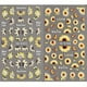 thumbnail image 1 of 2pcs, 5D Embossed Sunflower Nail Art Stickers,Self Adhesive Flower Nail Art Decals For DIY Or Nail Salons,Nail Art Supplies For Women And Girls, 1 of 3