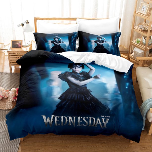 3d Wednesday Addams Duvet Cover Sets Comforter Bed Linen Bedding Set Twin Queen King Single Size Room Decor Kids Adult Modern
