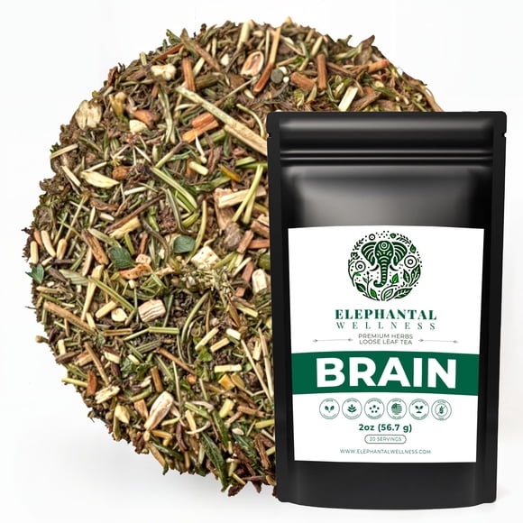 Té de hierbas Herbal Tea Elephantal Wellness Brain Focus 57 g en hojas sueltas