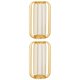 thumbnail image 2 of 2x Florero Nórdico Florero De Vidrio Dorado De Hierro Para La Decoración Del Estante De La Oficina En El Hogar, 2 of 5