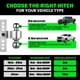 thumbnail image 4 of Trailer Hitch Rhino USA, receptor ajustable de 2 pulgadas, plateado, 4 of 8