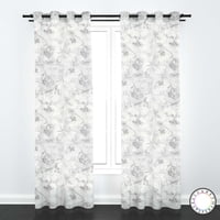Elizabeth Peper - Set De Cortinas Visillo 2 Paños De 140 X 220 Cm Gris