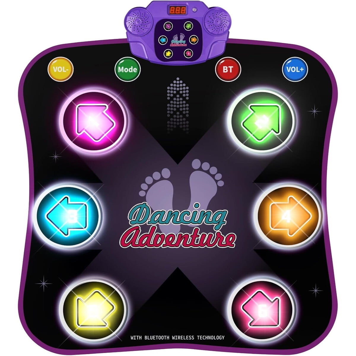 Alfombra De Baile Electranica Flooyes 6 Botones Bluetooth Niaos
