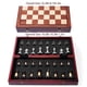 thumbnail image 3 of Juego de ajedrez VAMSLOVE, tablero grande de madera plegable de 42 cm con piezas, 3 of 9