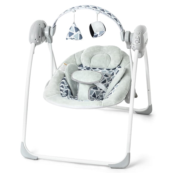 Baby Swing AskCat portátil con velocidad, música y temporizador de 0 a 6 m, de 3 a 9 kg