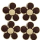 thumbnail image 3 of Set De 4 Cojines Diseño Flor Color Café, 3 of 3