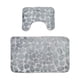 thumbnail image 1 of Juego De Alfombras De Baño De 2 Piezas Alfombra De Baño En Forma De U Y Alfombra Gris, 1 of 3