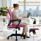 thumbnail image 2 of Silla de oficina BestOffice ergonómica con respaldo medio, giratoria, color melocotón, 2 of 7