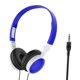 thumbnail image 1 of Auriculares Montados En La Cabeza Interfaz Estéreo De 3,5 Mm Para Ni?as Ni?o Azul Profundo Sin Micrófono, 1 of 5
