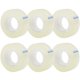 thumbnail image 1 of Cinta adhesiva OWLKELA transparente de 0,7 cm x 25 m, 6 rollos, 1 of 8
