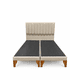 thumbnail image 2 of Cama King Lineal Beige en Lino Sin Colchón, 2 of 5