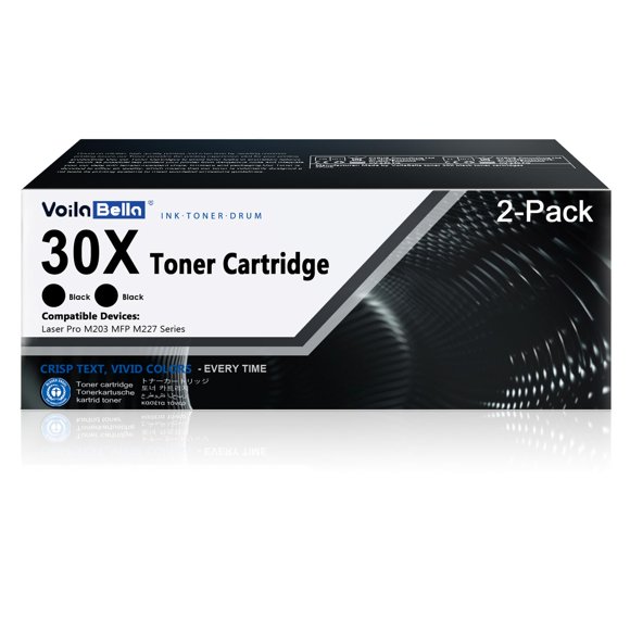 Cartucho de Tóner VoilaBella 30X CF230X Paquete de 2 Negro