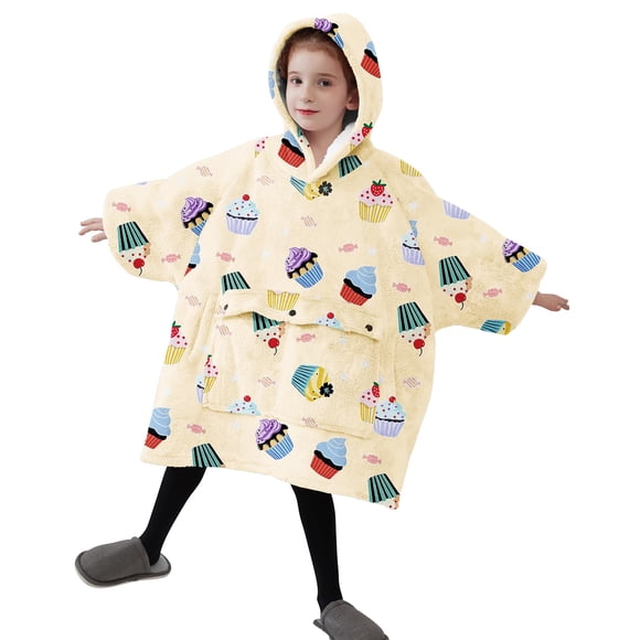 Sudadera Con Capucha Para Niños De 6 A 10 Años Franela Sherpa