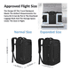 thumbnail image 4 of Mochila Viaje Vancropak Belug  1215 Negra Impermeable Expandible Antirrobo 50L negro, 4 of 5