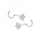 thumbnail image 2 of Par Piercing Estrella Circón 4 mm Plata 925, 2 of 6