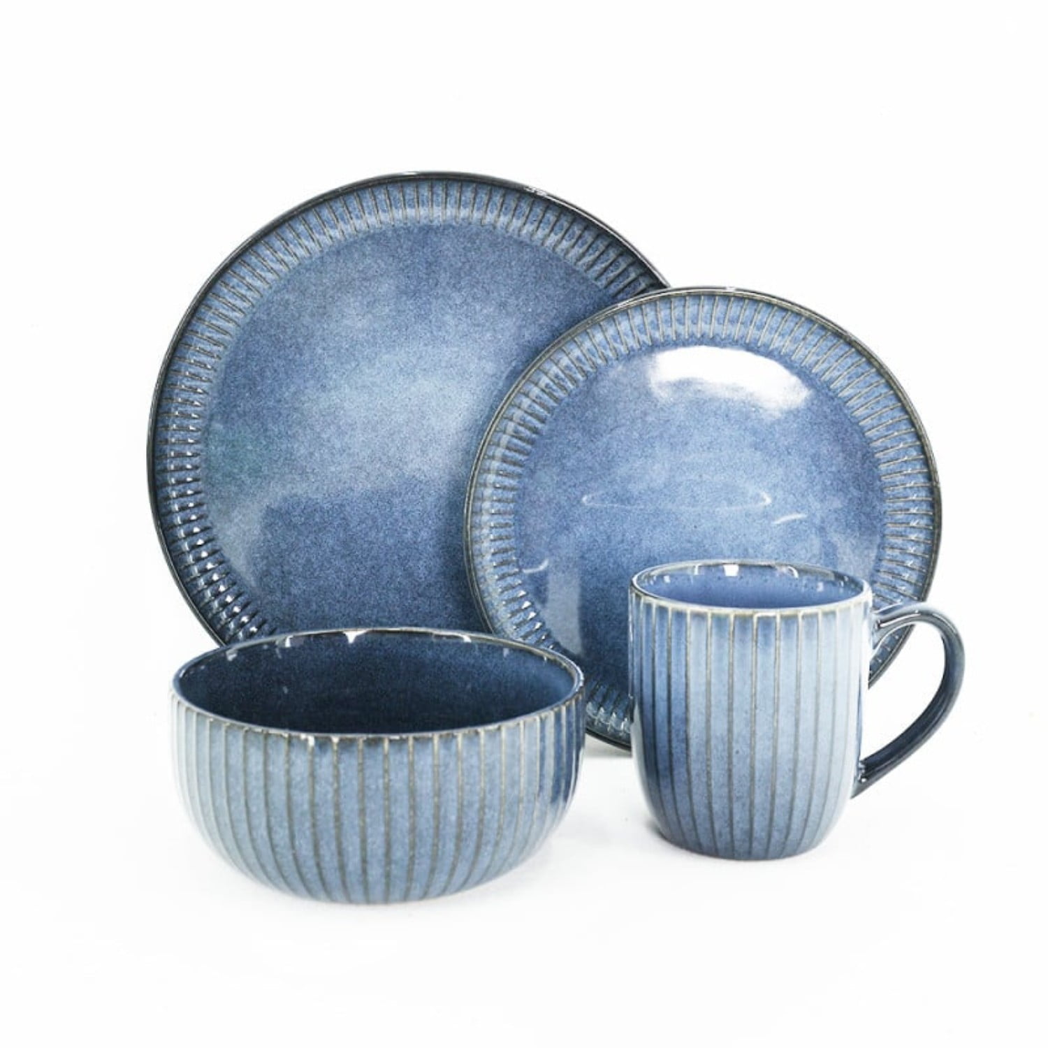 Set Vajilla 24pzs Bali Dive Cerámica Azul Lugano