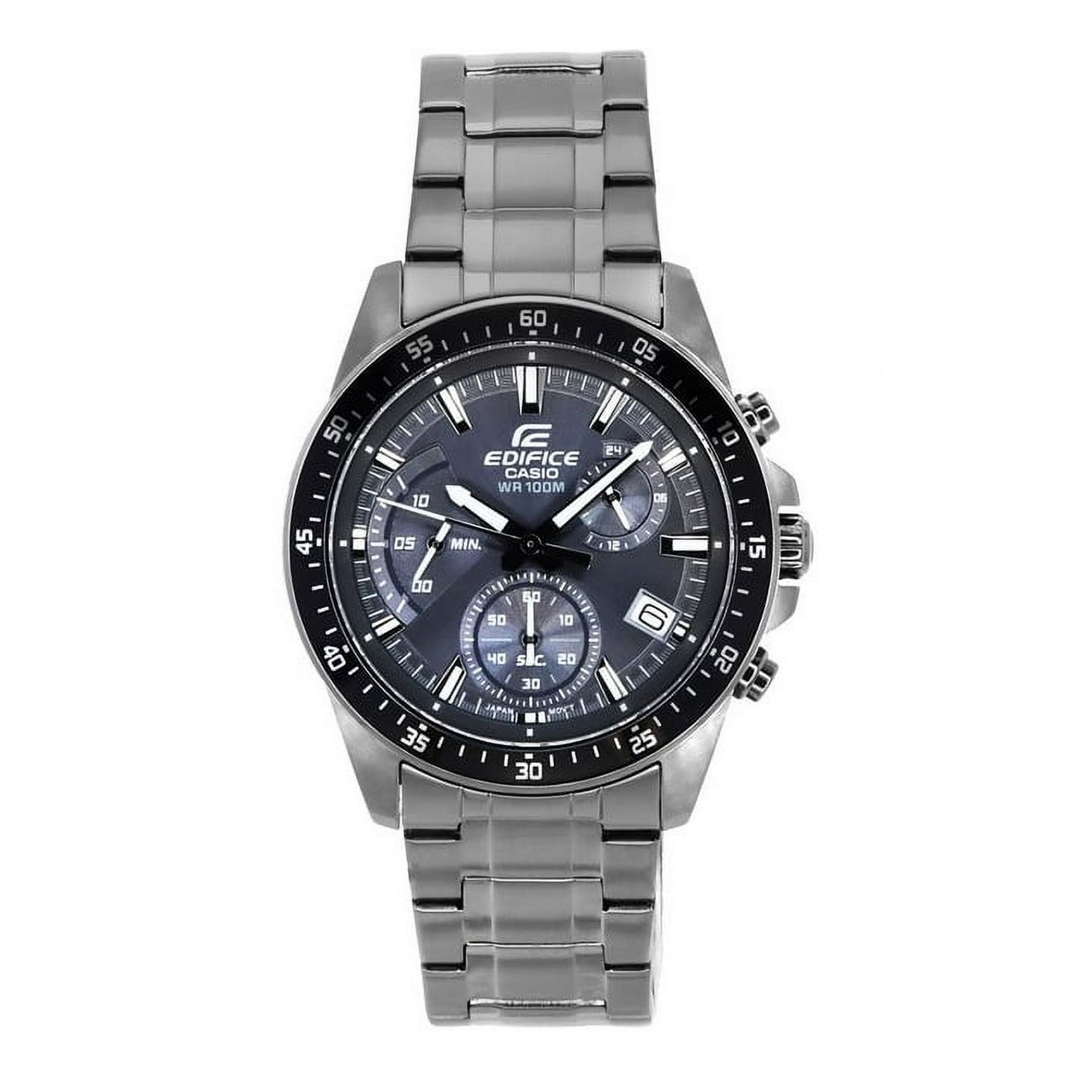 Casio - Reloj Edifice Standard Cronógrafo Análogo Esfera Negra Cuarzo Efv-540dc-1c 100m Para Hombre