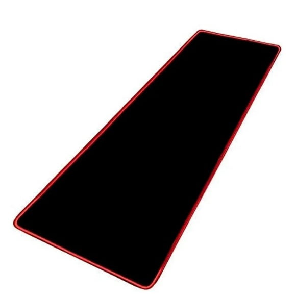 Mouse Pad Gamer Xl Antideslizante Negro Borde Cosido 70x30cm