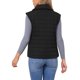 thumbnail image 3 of INSPIRE CHIC Chaleco Acolchado para Mujer con Cremallera, Chaquetas Acolchadas con Solapa, Mangas Cortas, Chaleco Ligero, Abrigo Cálido L Negro, 3 of 6