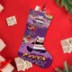 thumbnail image 4 of Torre de Pizza Tema: Calcetines de Navidad, fino lino blanco para colgar en escaleras y chimenea, decoración navideña para el hogar, regalo de Navidad. 45cm × 32cm, 4 of 5