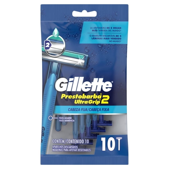 Máquina De Afeitar Desechable Prestobarba Ultragrip5 10 Un Gillette