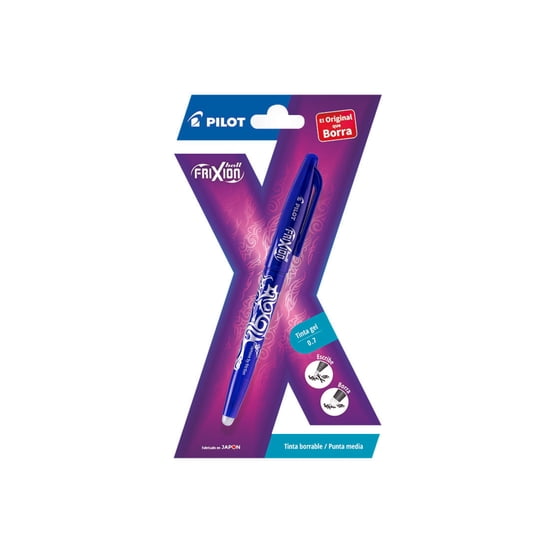 Lápiz Gel Frixion Ball 0.7 Azul Blister Pilot
