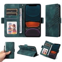 Carcasa Foxdock Iphone 11 De Cuero Pu, Diseño Acolchado Clásico, Protección Contra Caídas Y Rayones