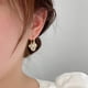thumbnail image 2 of Elegant Round Beads Cat Eye Stone Drop Dangle Earrings Stylish Jewelry For Women Girls 1Pair, 2 of 5