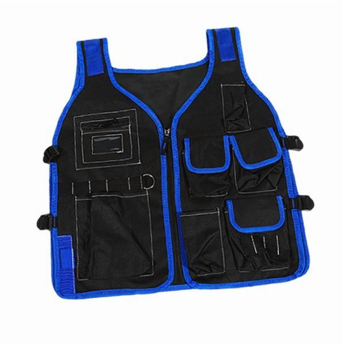 Magideal - Chaleco De Herramientas Para Carpintero Electricista, Bolsa Multifuncional Para Herramientas, Chaleco De Bolsillo Para Construcción, Carpintero Domést Ala Roja