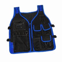 Magideal - Chaleco De Herramientas Para Carpintero Electricista, Bolsa Multifuncional Para Herramientas, Chaleco De Bolsillo Para Construcción, Carpintero Domést Ala Roja