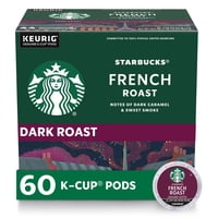 Cápsulas De Café Starbucks French Roast Tostado Oscuro 60 K-Cups