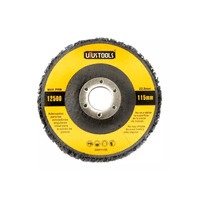 Genérico - Disco Pulir Removedor Pintura Óxido 4 1/2 115Mm Esmeril, Color Negro Drp115E