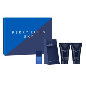 Set De Regalo Perry Ellis Sky Men, 4 Piezas, Edt, 100 Ml + 50 Ml
