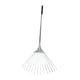 thumbnail image 5 of Rastrillo de metal ajustable para hojas de jardín, 15 púas, 65 pulgadas, rastrillo de hojas para césped, mango retráctil para mantenimiento de césped,, 5 of 5