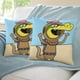 thumbnail image 3 of Wally Gator Fundas de almohada de terciopelo con tema, regalos de funda de almohada, decoración para el hogar, cojín de lanzar, regalo de cumpleaños para fans y parejas.30*30cm., 3 of 6