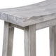 thumbnail image 4 of Taburete Benjara Accent Saddle Design, madera, gris, 4 of 6