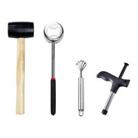 Bothyi - Abridor De Coco De Acero Inoxidable Herramienta Trituradora De Coco Fácil De Abrir 4 Piezas